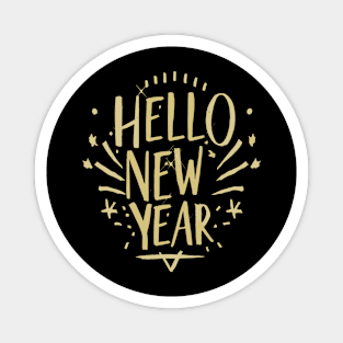 Hello New Year Magnet